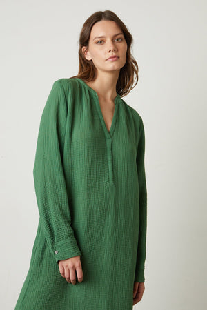 LORRAINE COTTON GAUZE CAFTAN DRESS - Velvet Staging 2.0