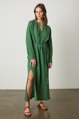 LORRAINE COTTON GAUZE CAFTAN DRESS - Velvet Staging 2.0