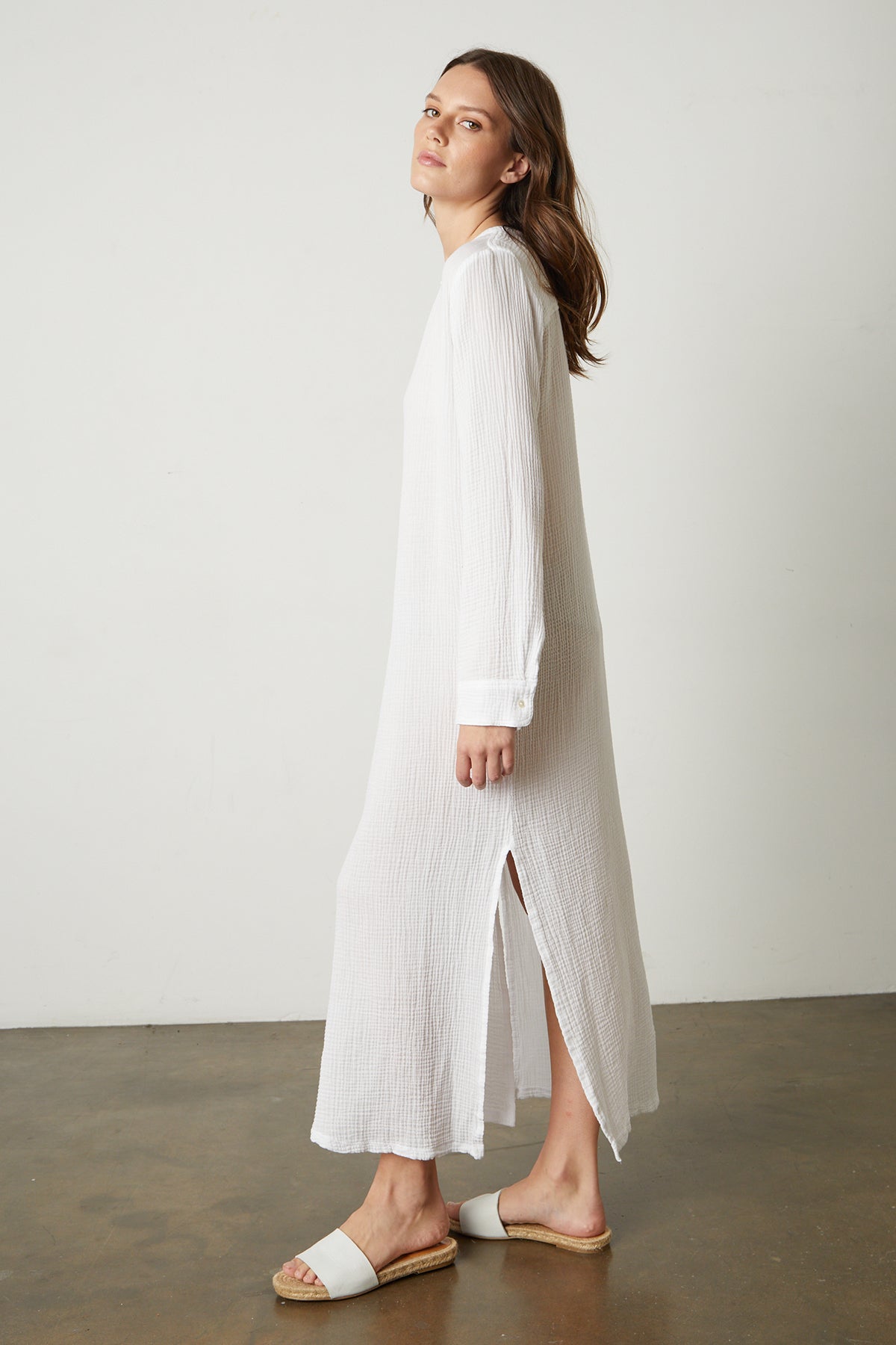 LORRAINE COTTON GAUZE CAFTAN DRESS - Velvet Staging 2.0