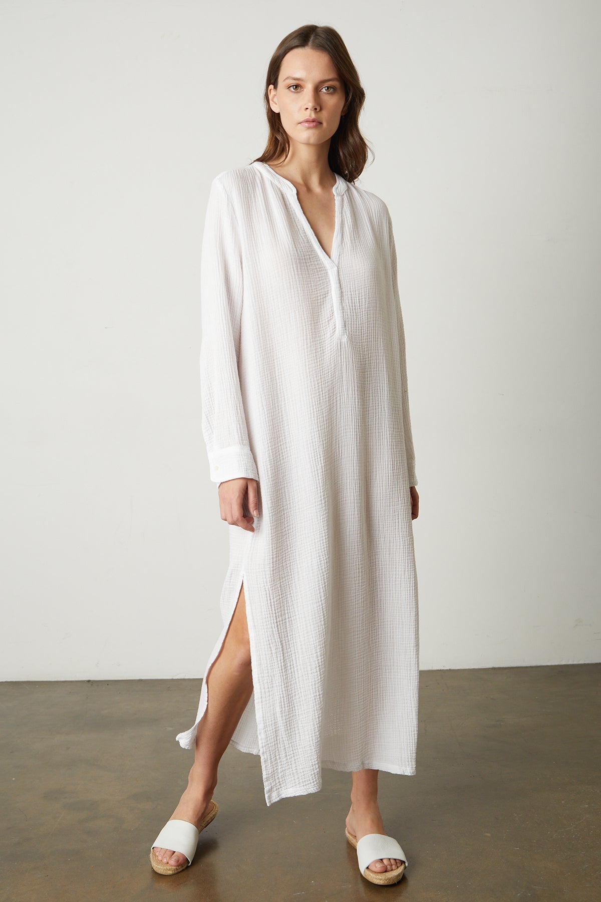 LORRAINE COTTON GAUZE CAFTAN DRESS - Velvet Staging 2.0