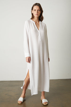 LORRAINE COTTON GAUZE CAFTAN DRESS - Velvet Staging 2.0