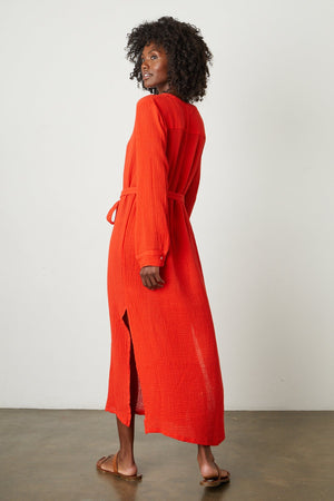 LORRAINE COTTON GAUZE CAFTAN DRESS - Velvet Staging 2.0