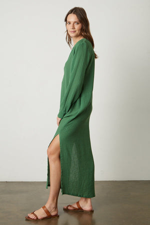 LORRAINE COTTON GAUZE CAFTAN DRESS - Velvet Staging 2.0