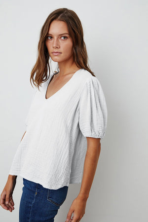 LOUISA PUFF SLEEVE TOP - Velvet Staging 2.0