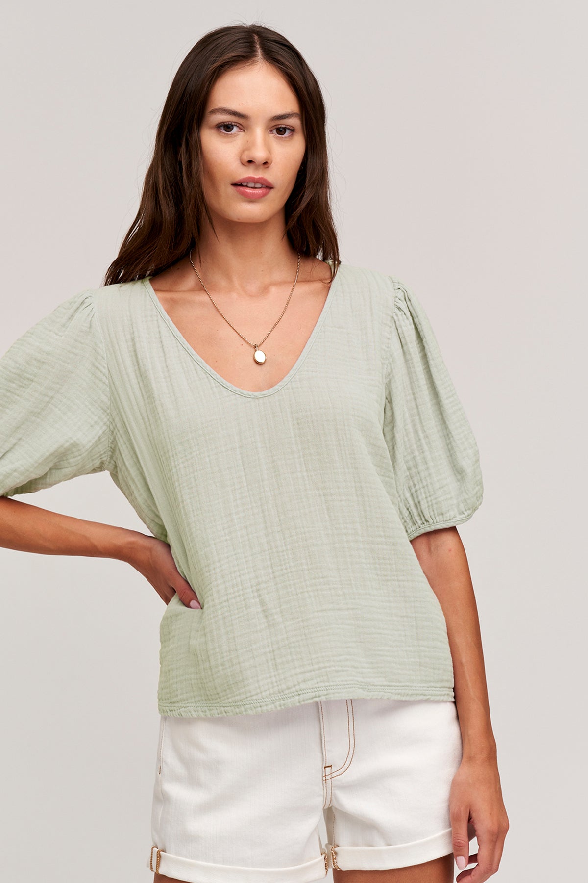 LOUISA PUFF SLEEVE TOP - Velvet Staging 2.0