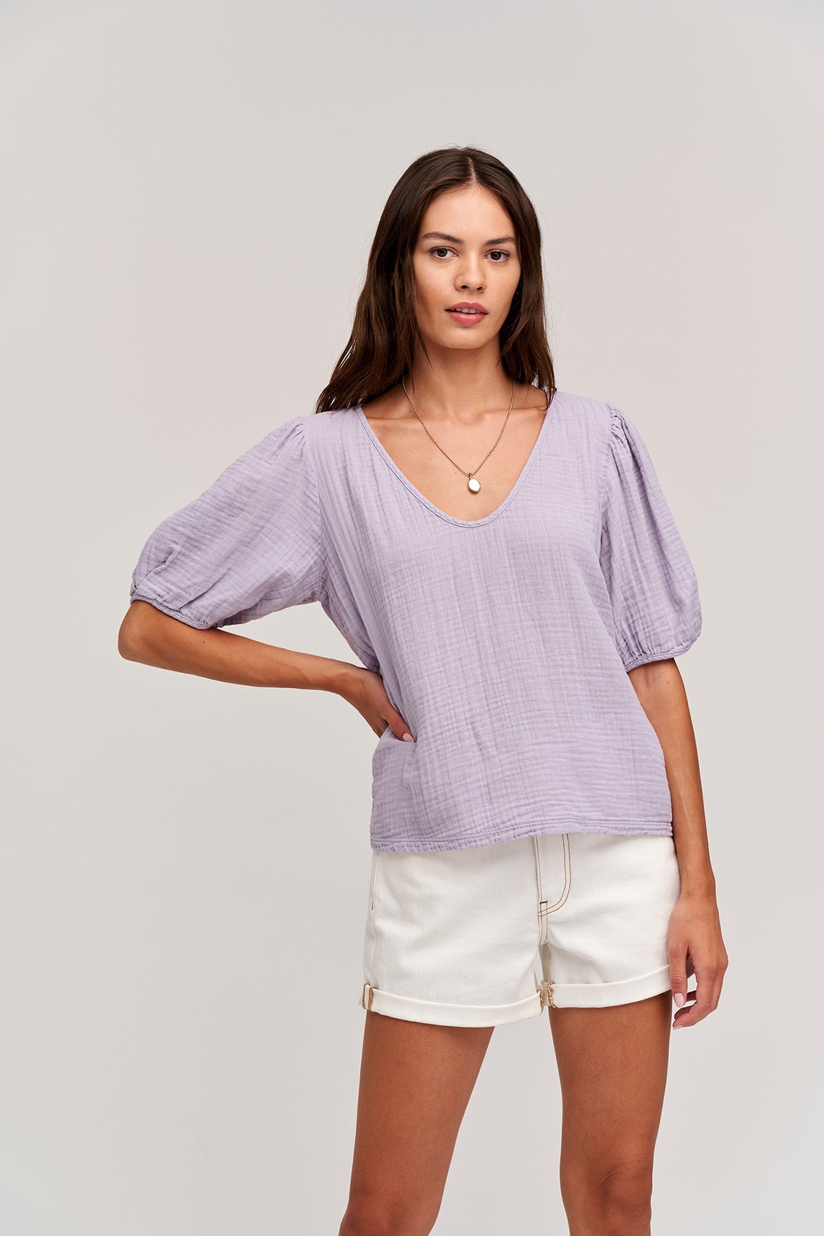 LOUISA PUFF SLEEVE TOP - Velvet Staging 2.0