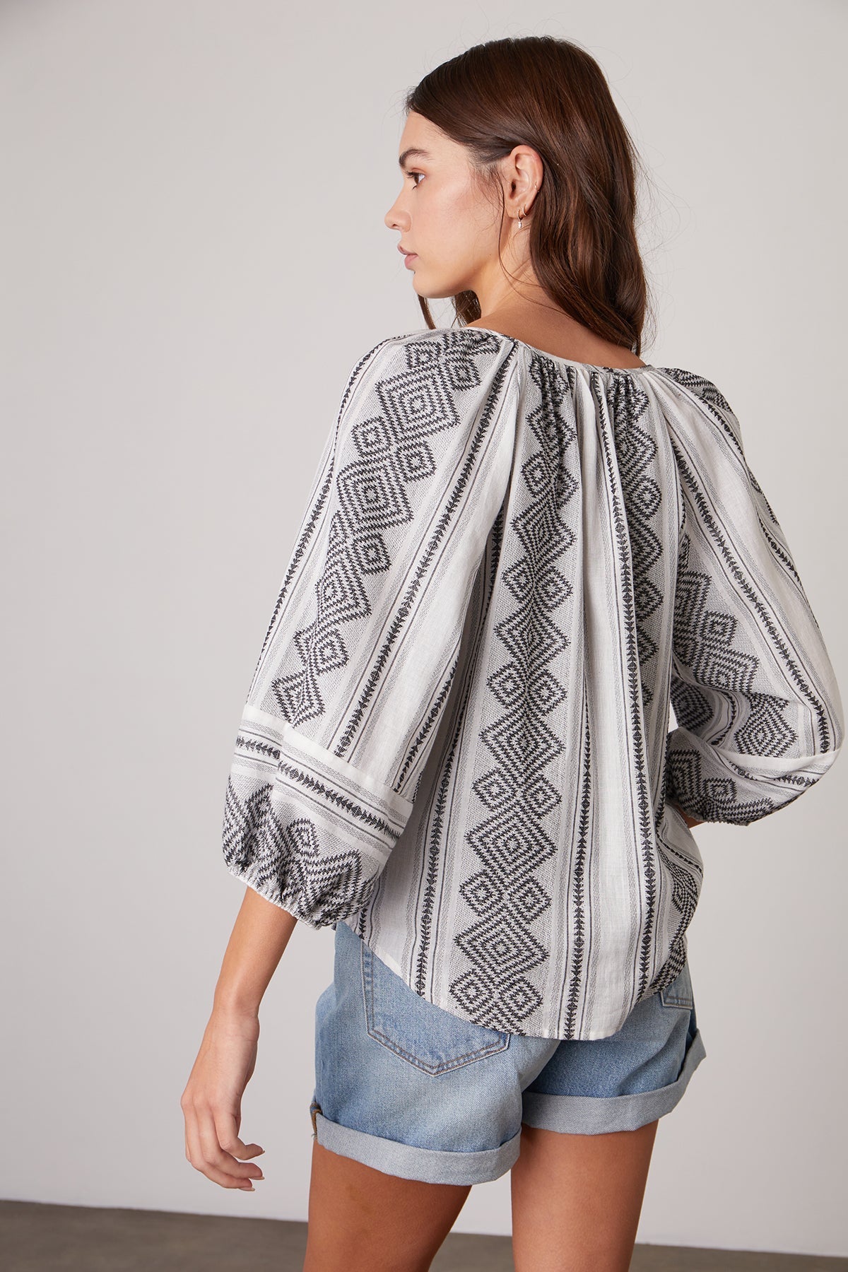 LOUISE JACQUARD BOHO TOP - Velvet Staging 2.0-26916229021892