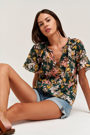 LUCY PRINTED TOP - Velvet Staging 2.0