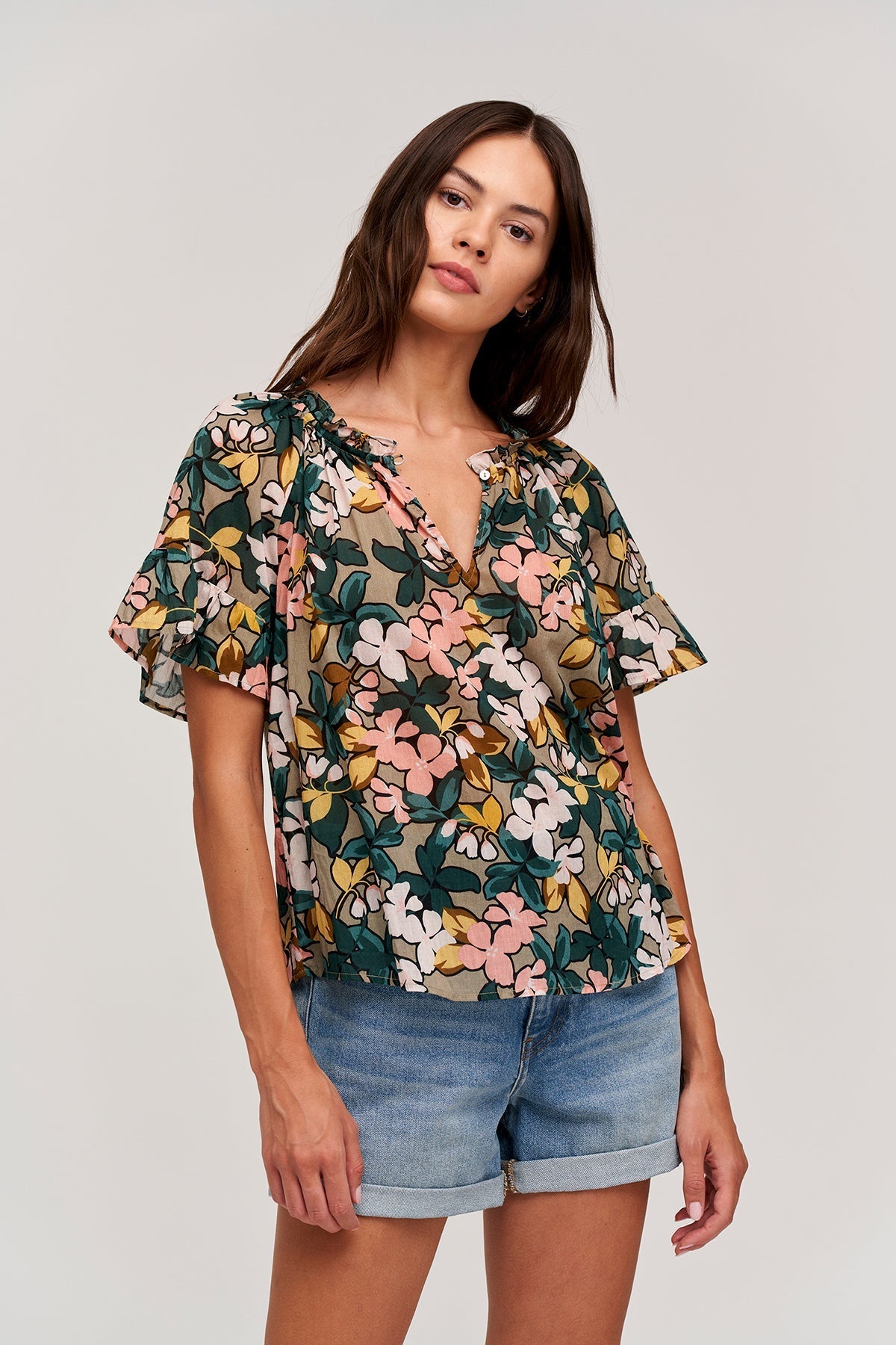 LUCY PRINTED TOP - Velvet Staging 2.0-26916235083972