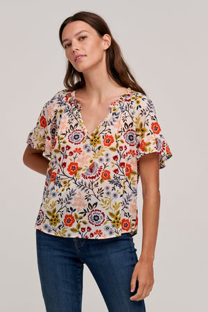 LUCY PRINTED TOP - Velvet Staging 2.0