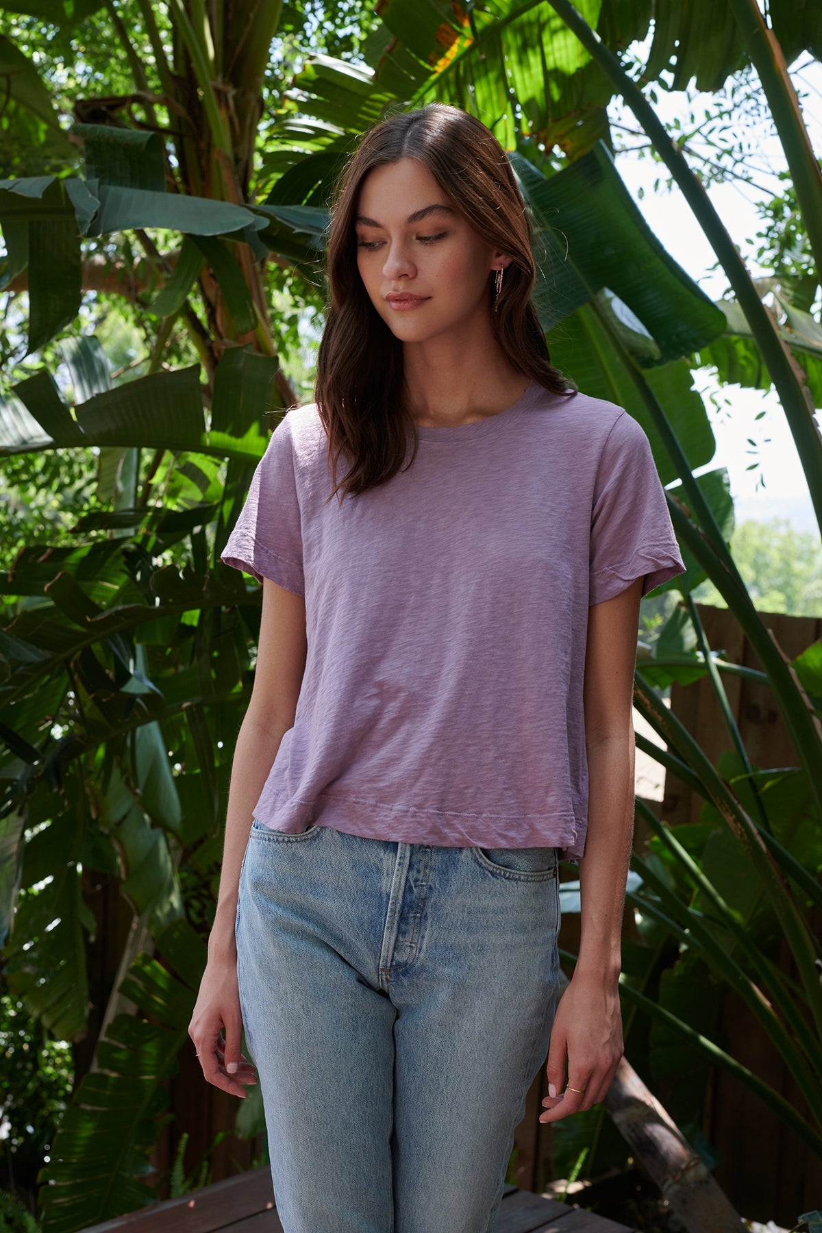 LULA COTTON SLUB SWING TEE - Velvet Staging 2.0-26916239900868