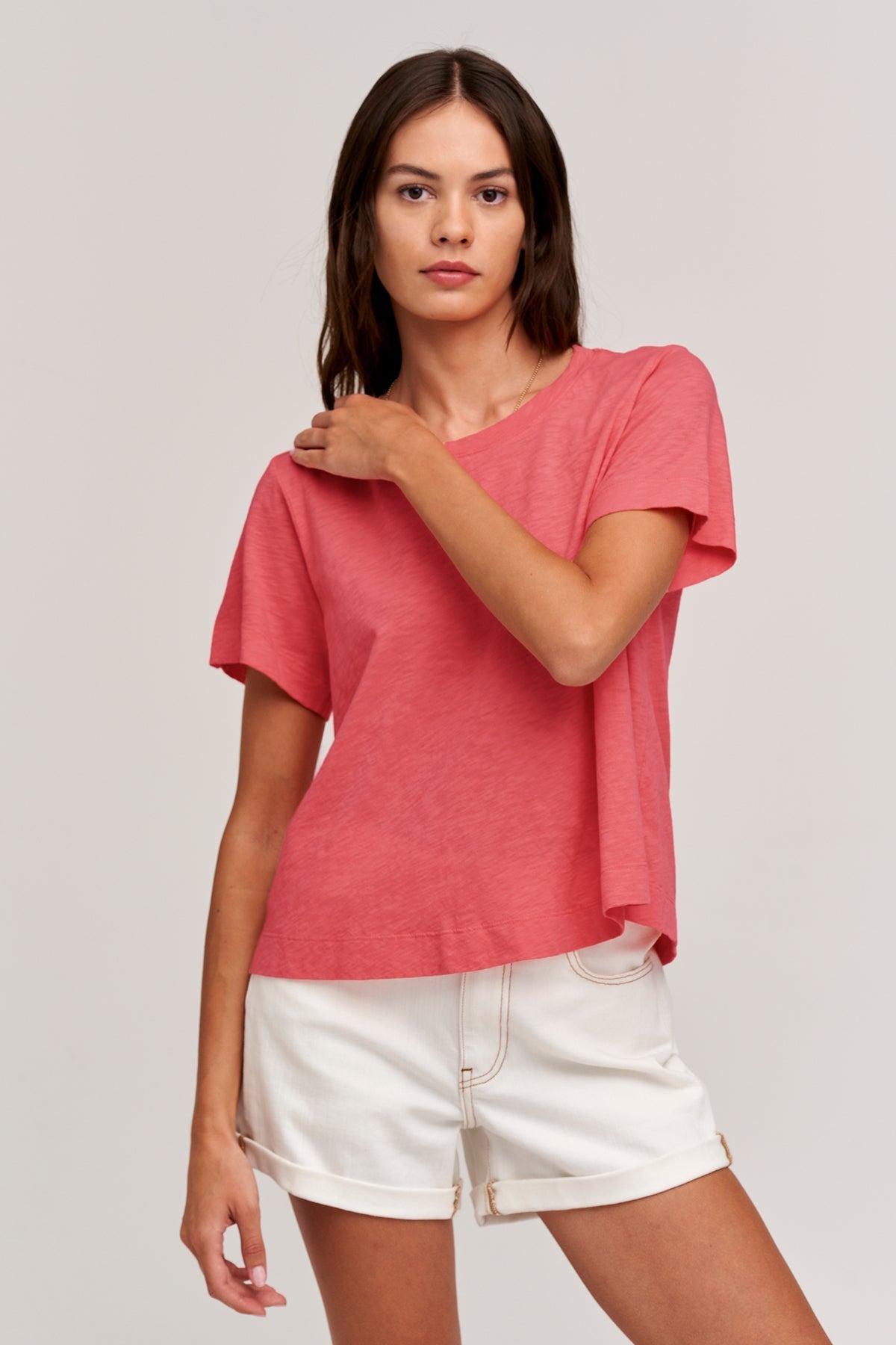 LULA COTTON SLUB SWING TEE - Velvet Staging 2.0-26916239769796