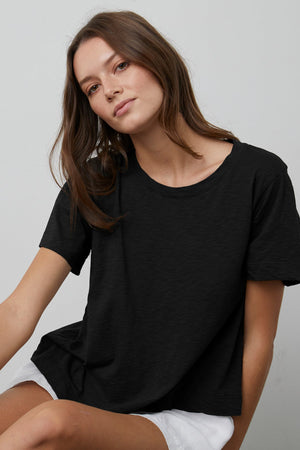 LULA COTTON SLUB SWING TEE - Velvet Staging 2.0