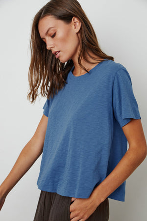 LULA COTTON SLUB SWING TEE - Velvet Staging 2.0