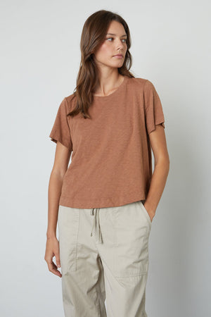 LULA COTTON SLUB SWING TEE - Velvet Staging 2.0