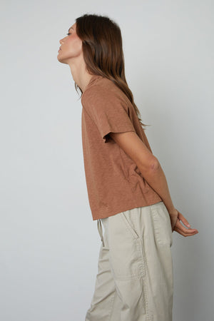 LULA COTTON SLUB SWING TEE - Velvet Staging 2.0