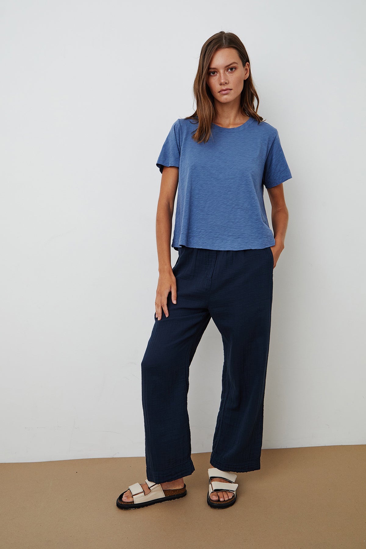 LULA COTTON SLUB SWING TEE - Velvet Staging 2.0-26916277092548