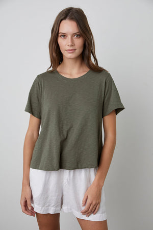 LULA COTTON SLUB SWING TEE - Velvet Staging 2.0