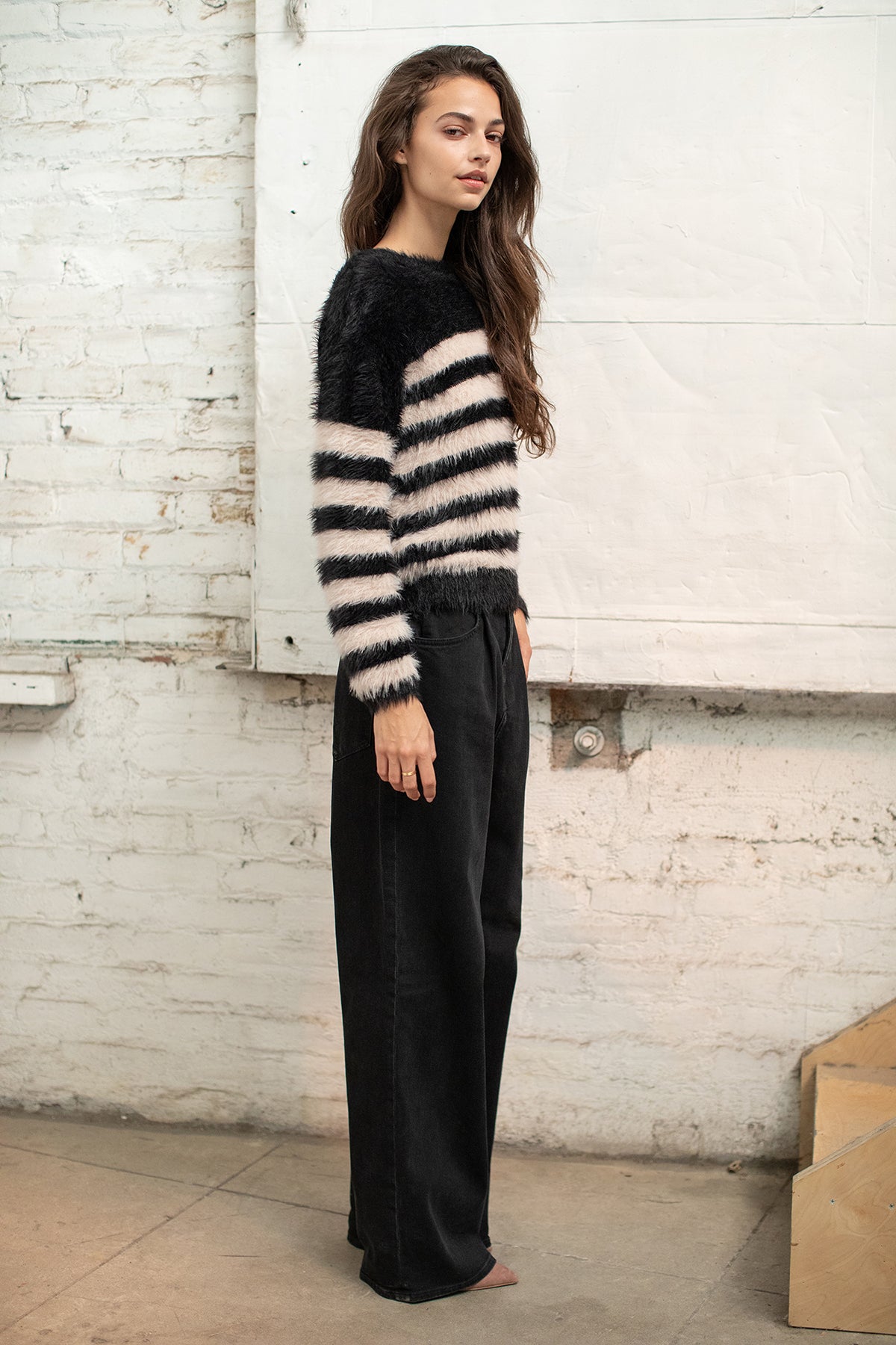 LULU STRIPED SWEATER - Velvet Staging 2.0-26916237476036