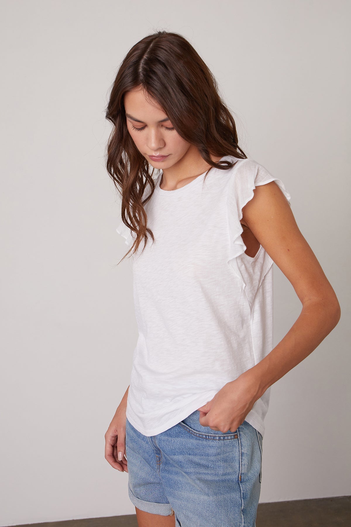 LUPITA RUFFLE TANK TOP - Velvet Staging 2.0