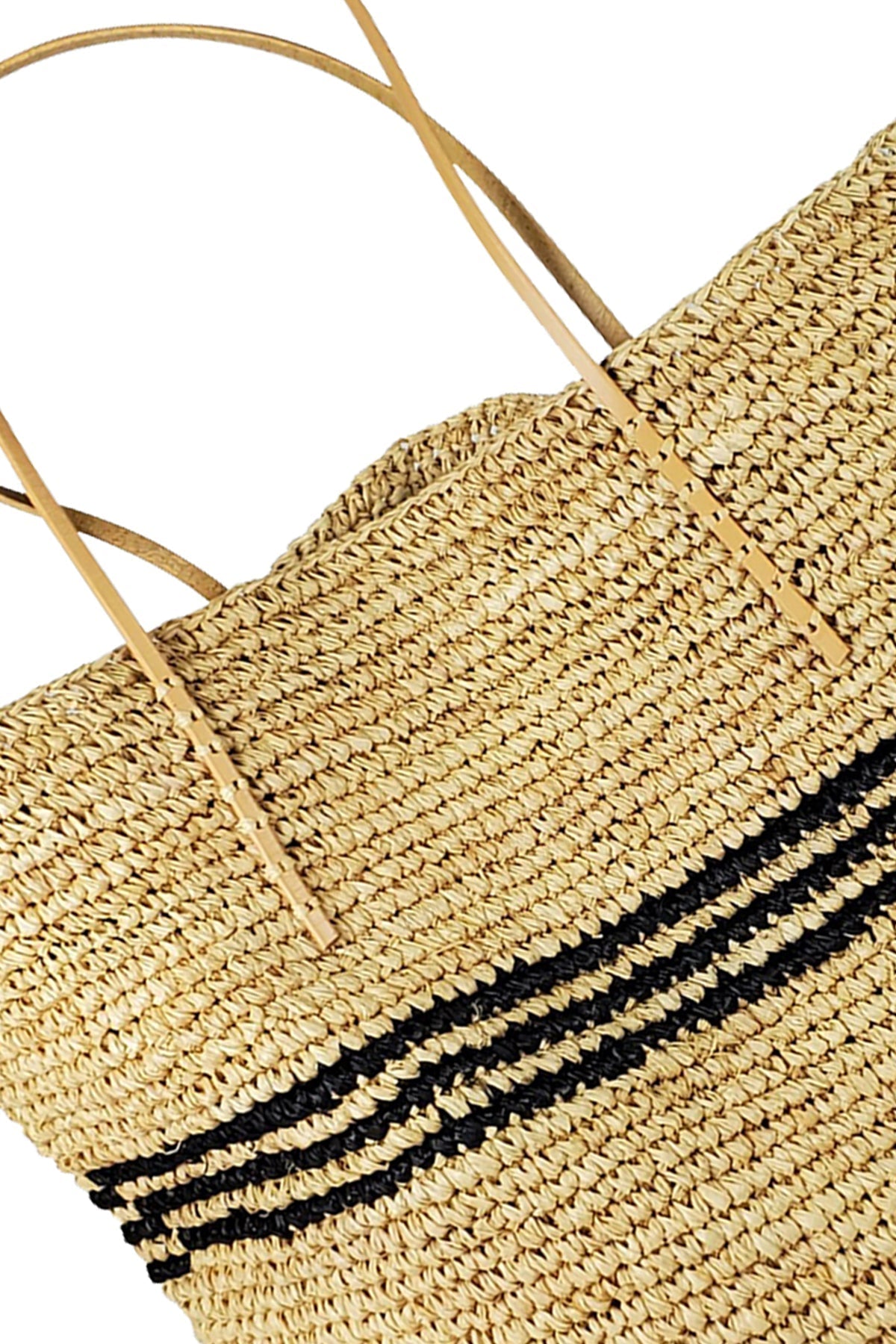 LUXE STRIPE STRAW TOTE - Velvet Staging 2.0