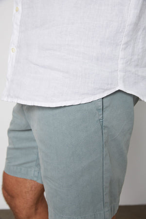 MACKIE LINEN BUTTON-UP SHIRT - Velvet Staging 2.0