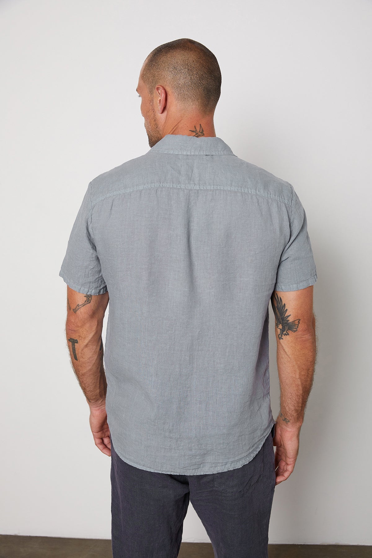 MACKIE LINEN BUTTON-UP SHIRT - Velvet Staging 2.0-26916241440964
