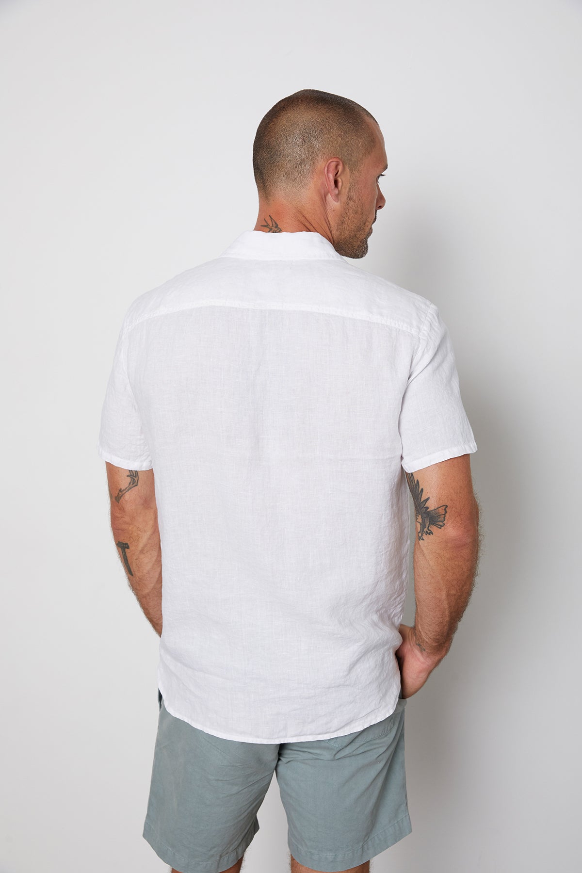 MACKIE LINEN BUTTON-UP SHIRT - Velvet Staging 2.0-26916241146052