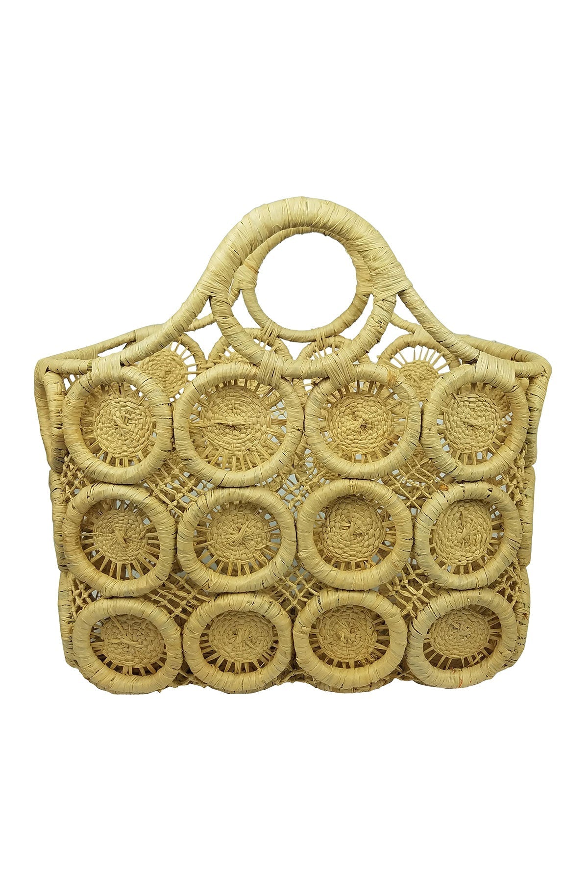 MACRAME SMALL STRAW TOTE - Velvet Staging 2.0-26916243439812