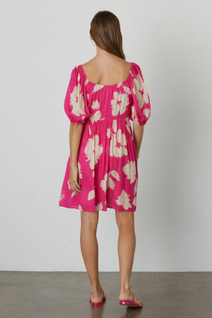 MAKENA TWIST FRONT PRINTED DRESS - Velvet Staging 2.0