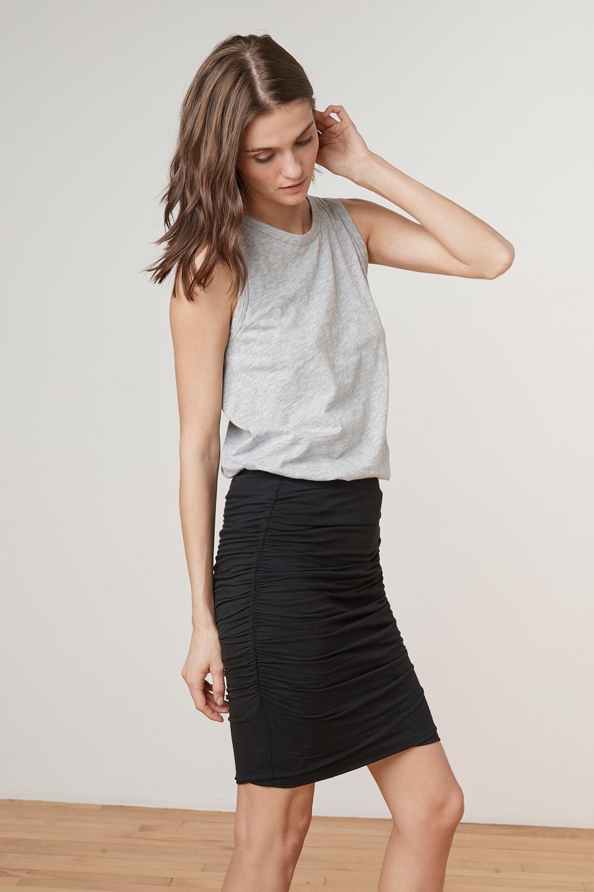 MALENE GAUZY WHISPER PENCIL SKIRT - Velvet Staging 2.0-26916243865796