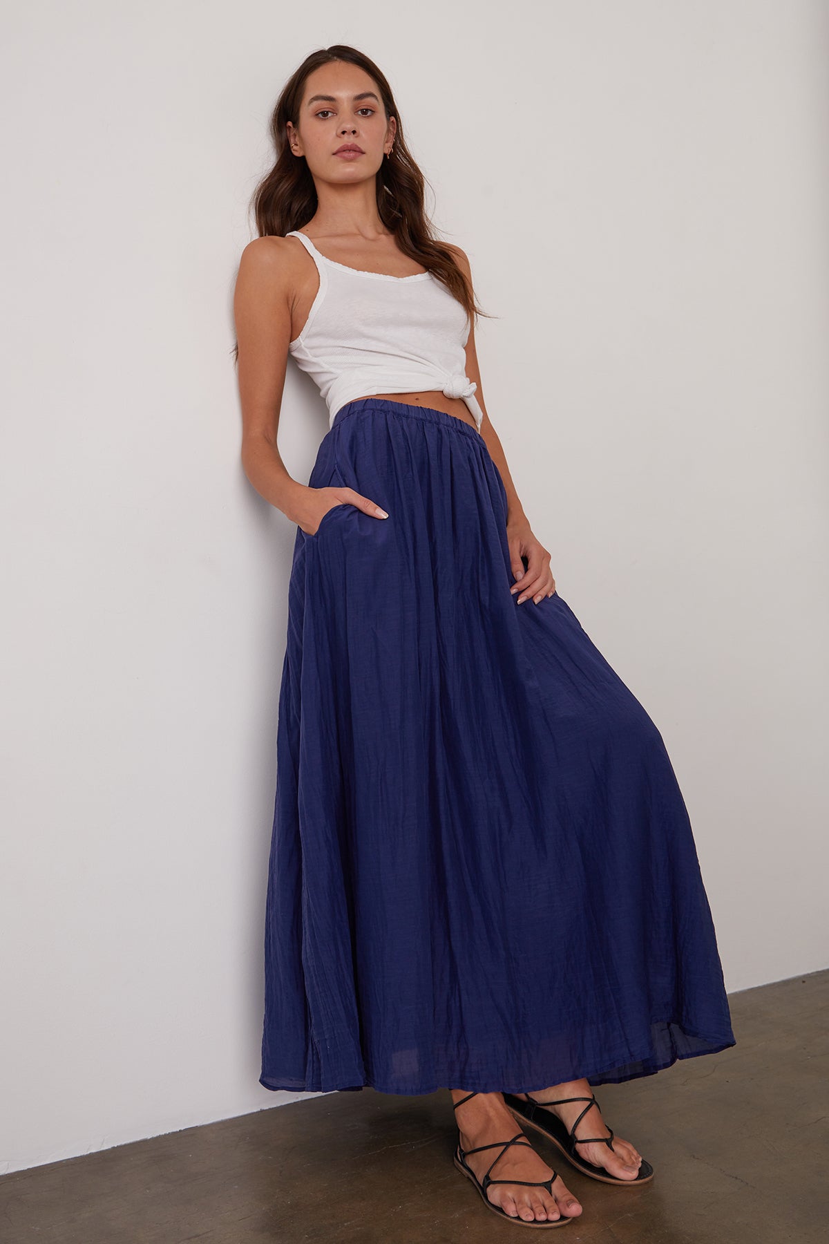 MARIELA MAXI SKIRT - Velvet Staging 2.0