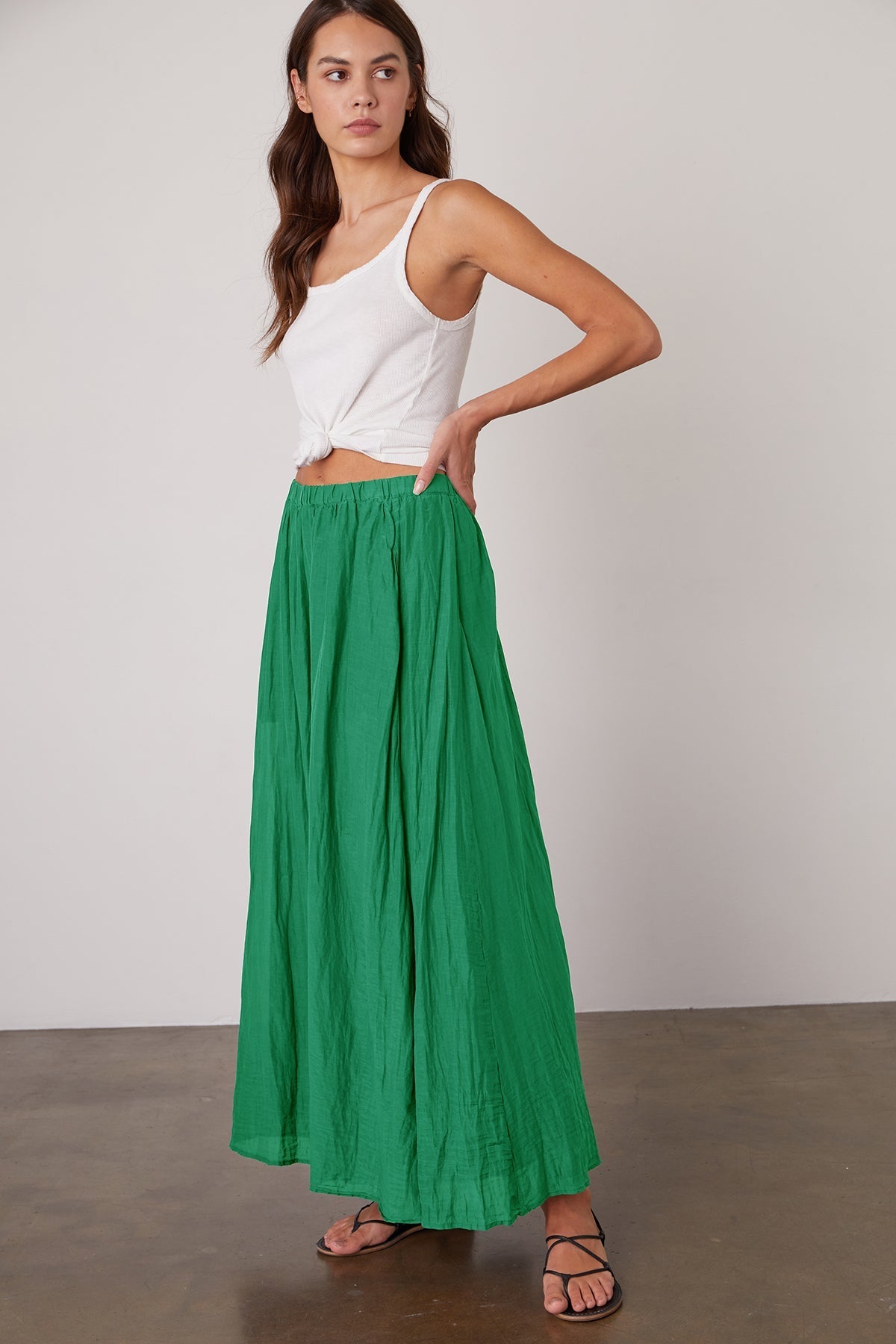 MARIELA MAXI SKIRT - Velvet Staging 2.0