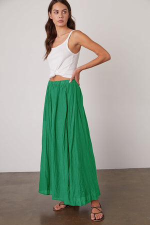 MARIELA MAXI SKIRT - Velvet Staging 2.0
