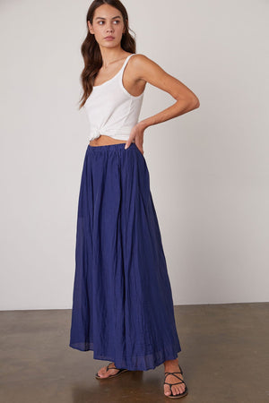 MARIELA MAXI SKIRT - Velvet Staging 2.0