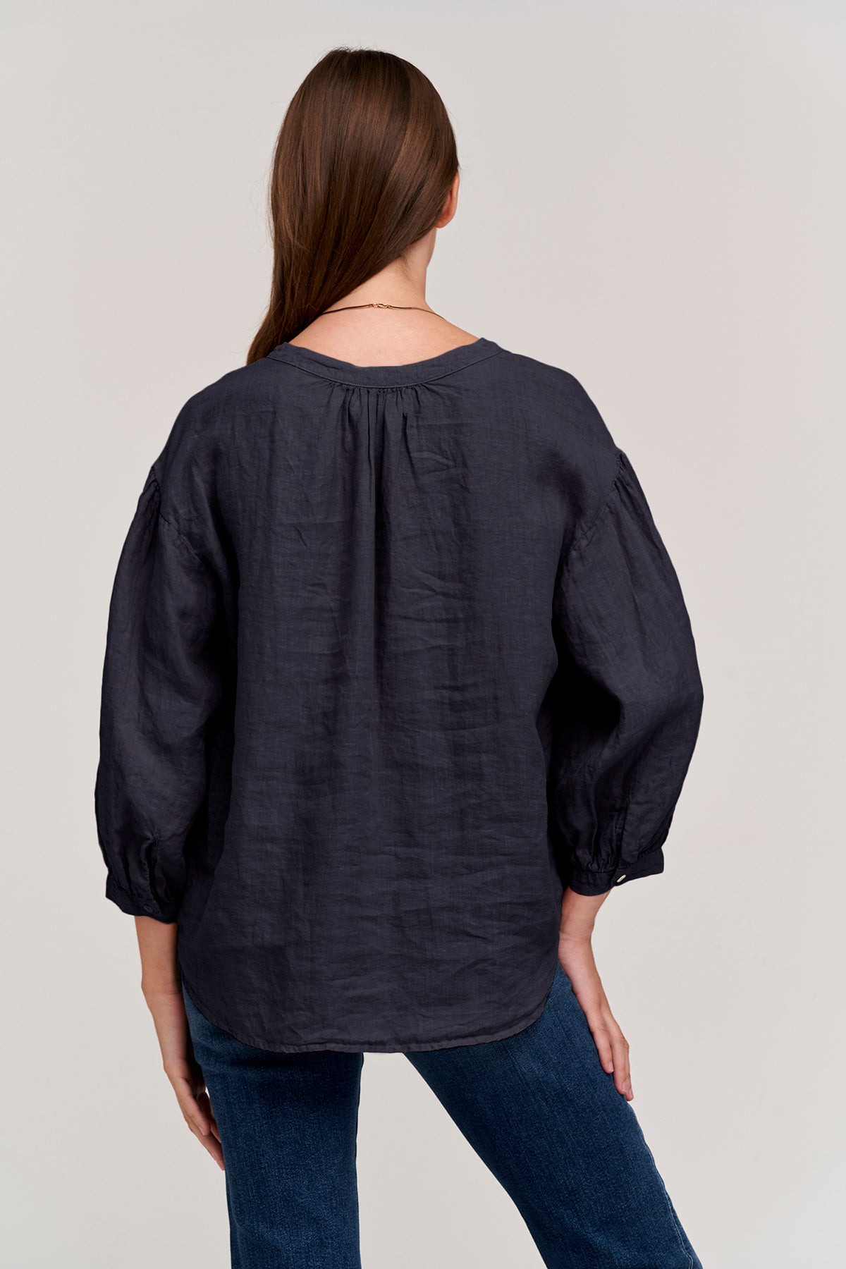 MATEA LINEN BUTTON UP BLOUSE - Velvet Staging 2.0-26916249272516