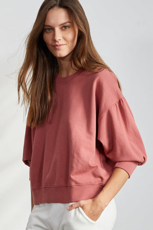 MAUREEN 3/4 SLEEVE SWEATSHIRT - Velvet Staging 2.0