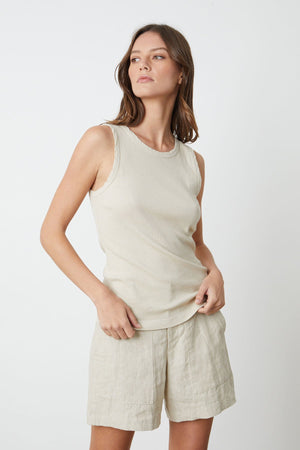 MAXIE RIBBED TANK TOP - Velvet Staging 2.0