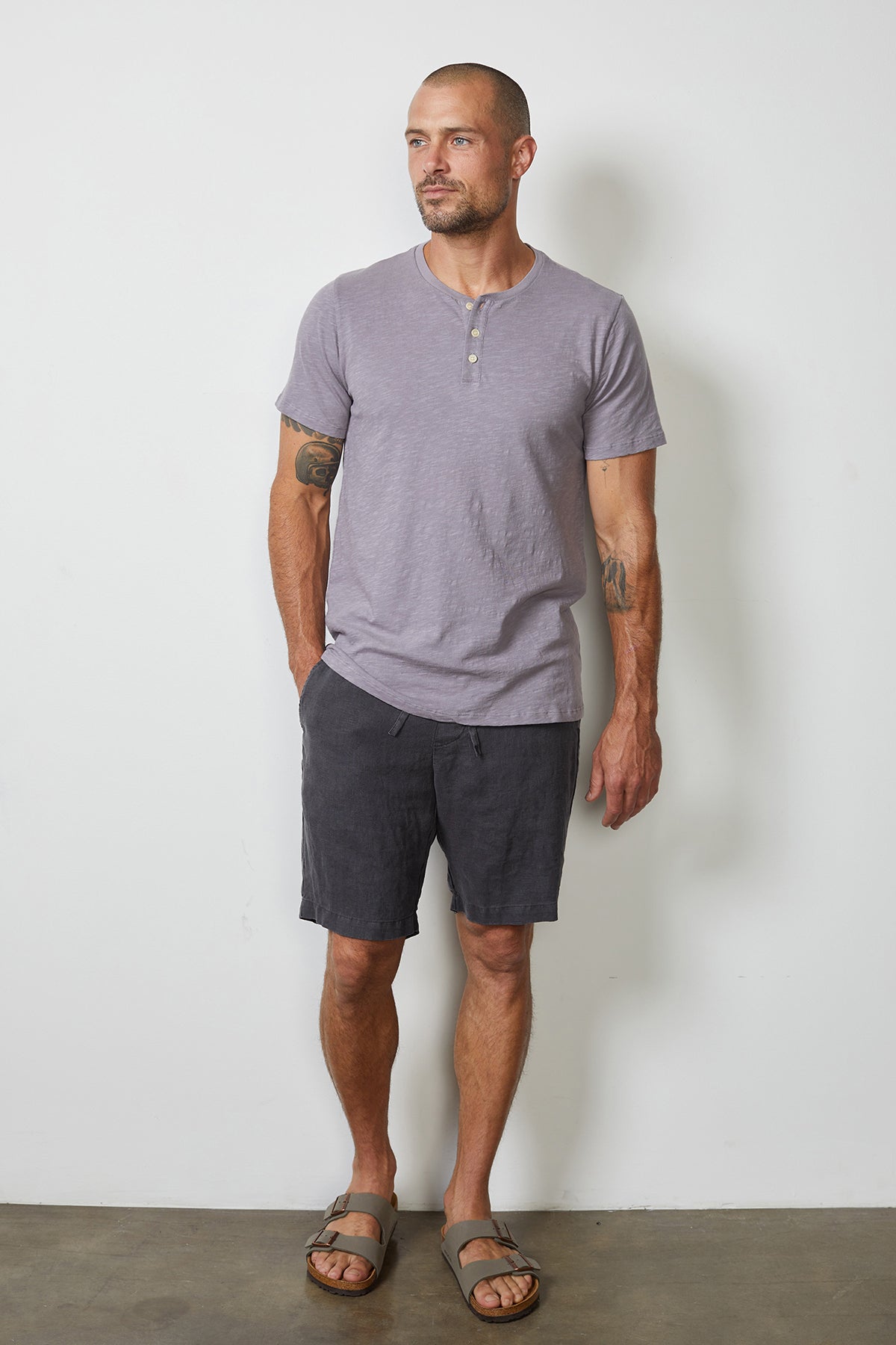 MAXWELL LINEN SHORT - Velvet Staging 2.0