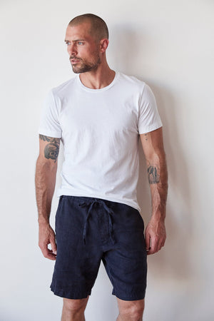 MAXWELL LINEN SHORT - Velvet Staging 2.0