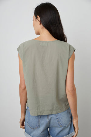 MELISSA SLEEVELESS SHIRRED TOP - Velvet Staging 2.0