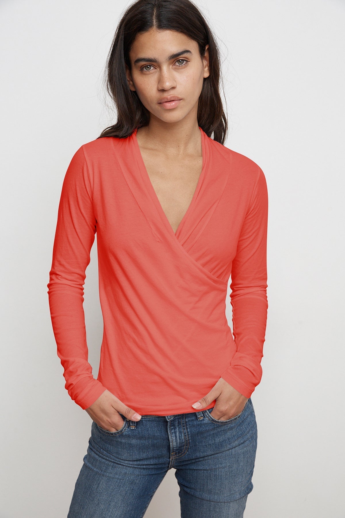 MERI WRAP FRONT FITTED TOP - Velvet Staging 2.0-26916262805700