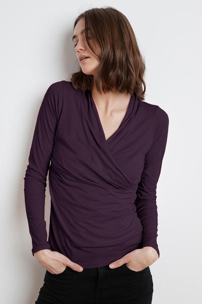MERI WRAP FRONT FITTED TOP - Velvet Staging 2.0-26916263461060