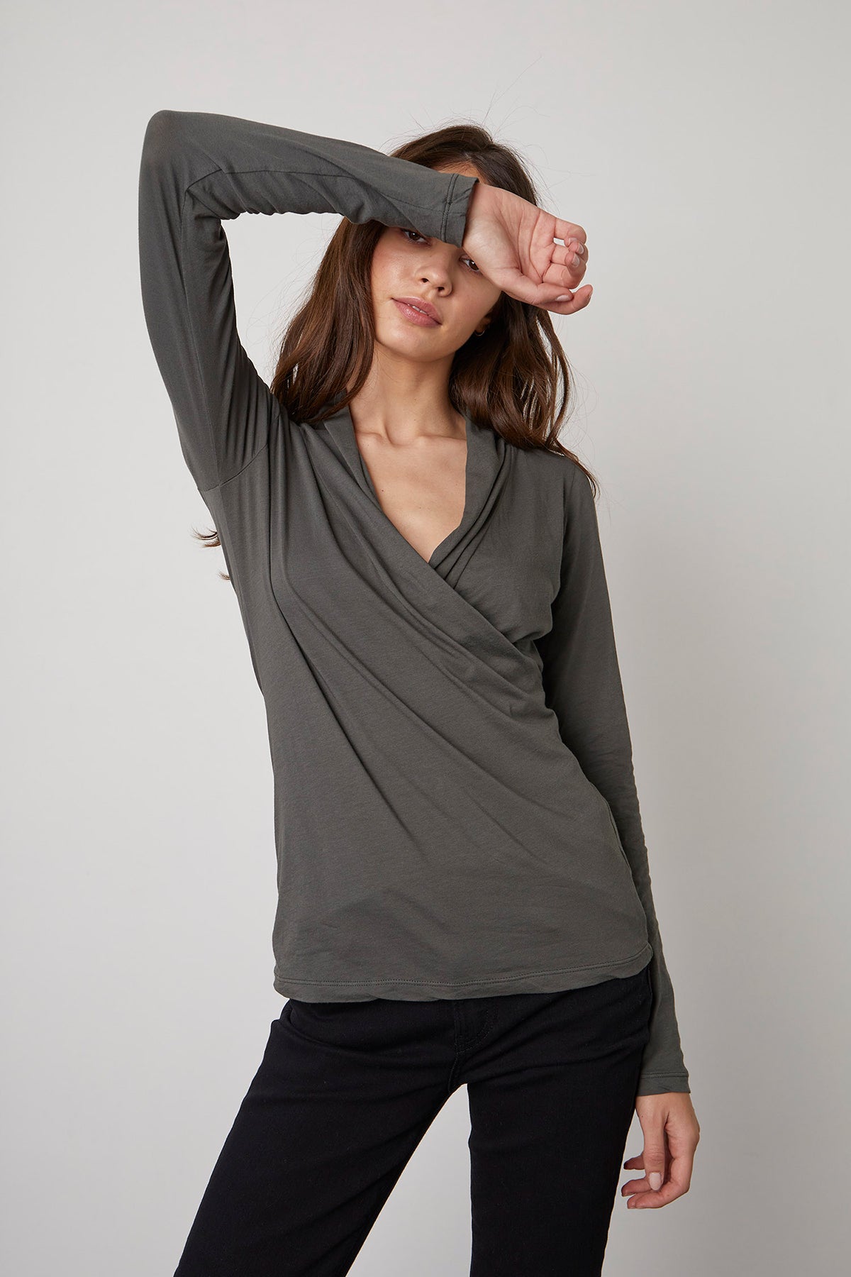 MERI WRAP FRONT FITTED TOP - Velvet Staging 2.0-26916255301828