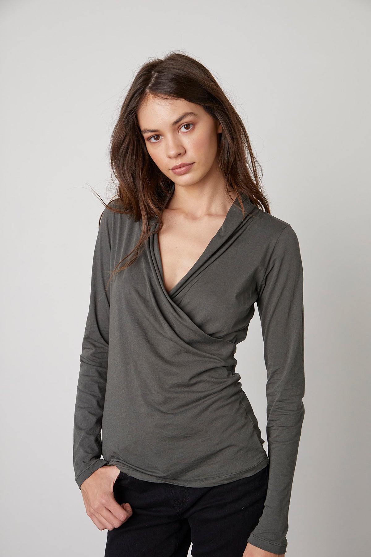 MERI WRAP FRONT FITTED TOP - Velvet Staging 2.0-26916255170756