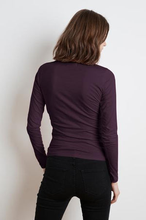 MERI WRAP FRONT FITTED TOP - Velvet Staging 2.0