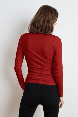 MERI WRAP FRONT FITTED TOP - Velvet Staging 2.0