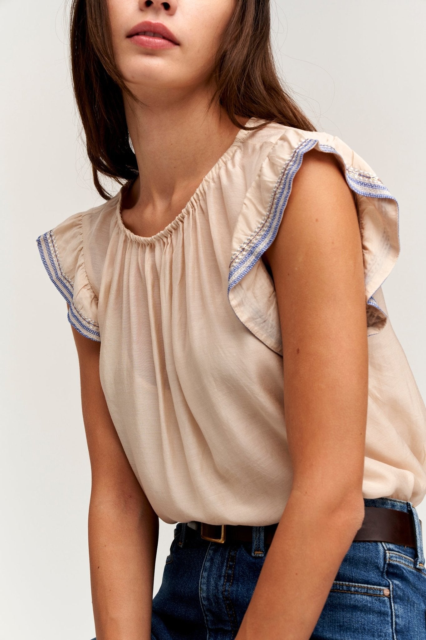 MILAN CAP SLEEVE BLOUSE - Velvet Staging 2.0