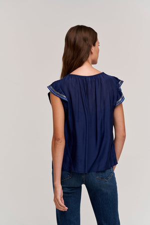 MILAN CAP SLEEVE BLOUSE - Velvet Staging 2.0