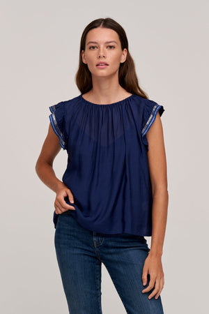 MILAN CAP SLEEVE BLOUSE - Velvet Staging 2.0